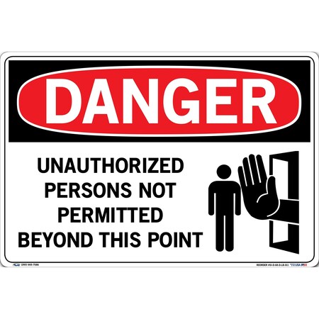 Vestil Vinyl Label Sign, 12-1/2" Height, 18-1/2" Width, Vinyl Label, Rectangle, English SI-D-68-D-LB-011